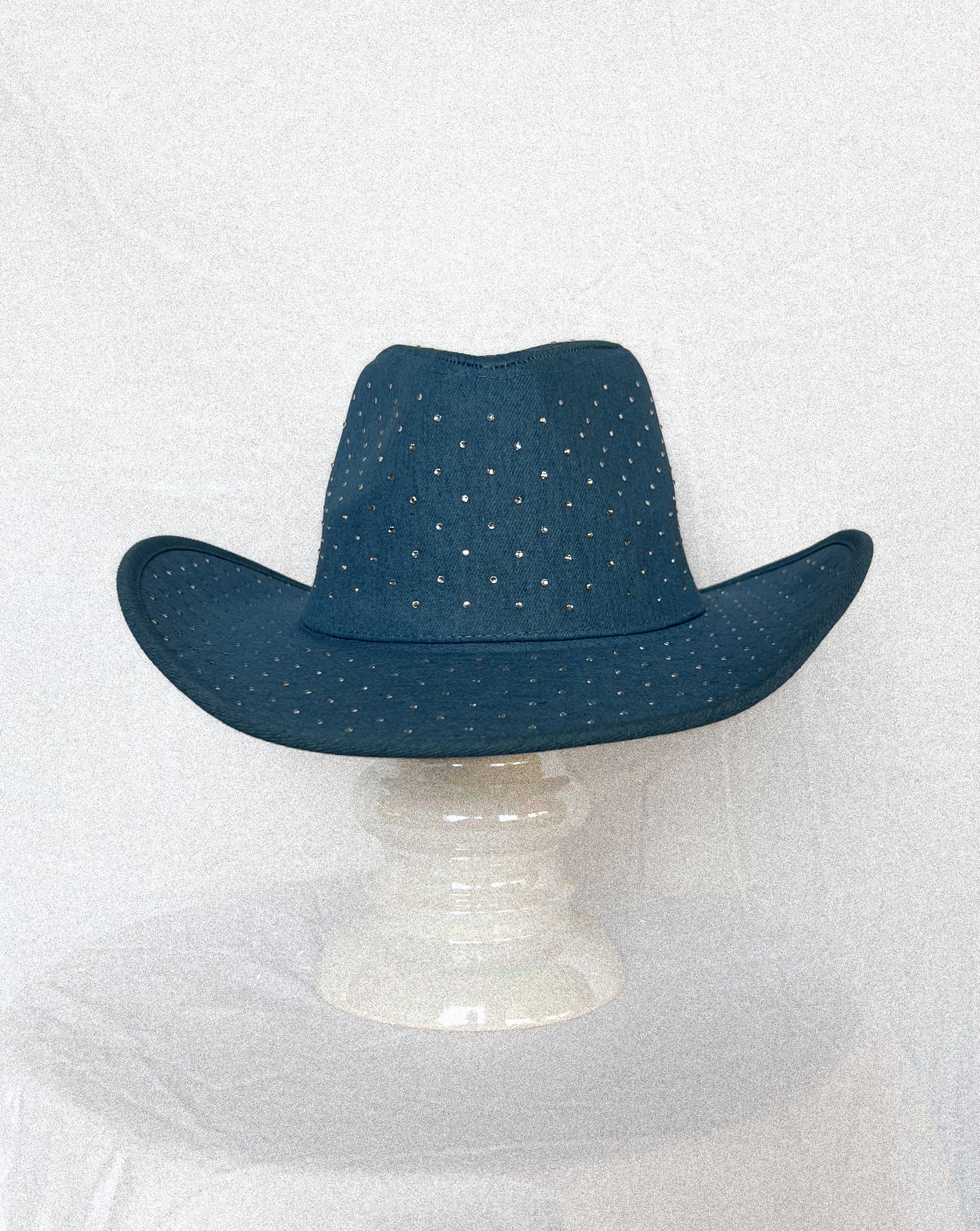 Rhinestone Studded Denim Cowboy Hat (multiple colours available)