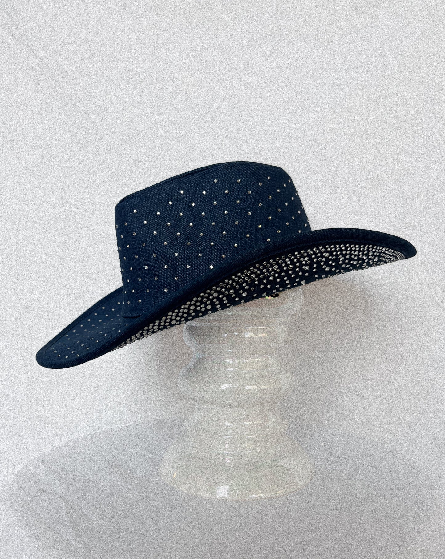 Rhinestone Studded Denim Cowboy Hat (multiple colours available)