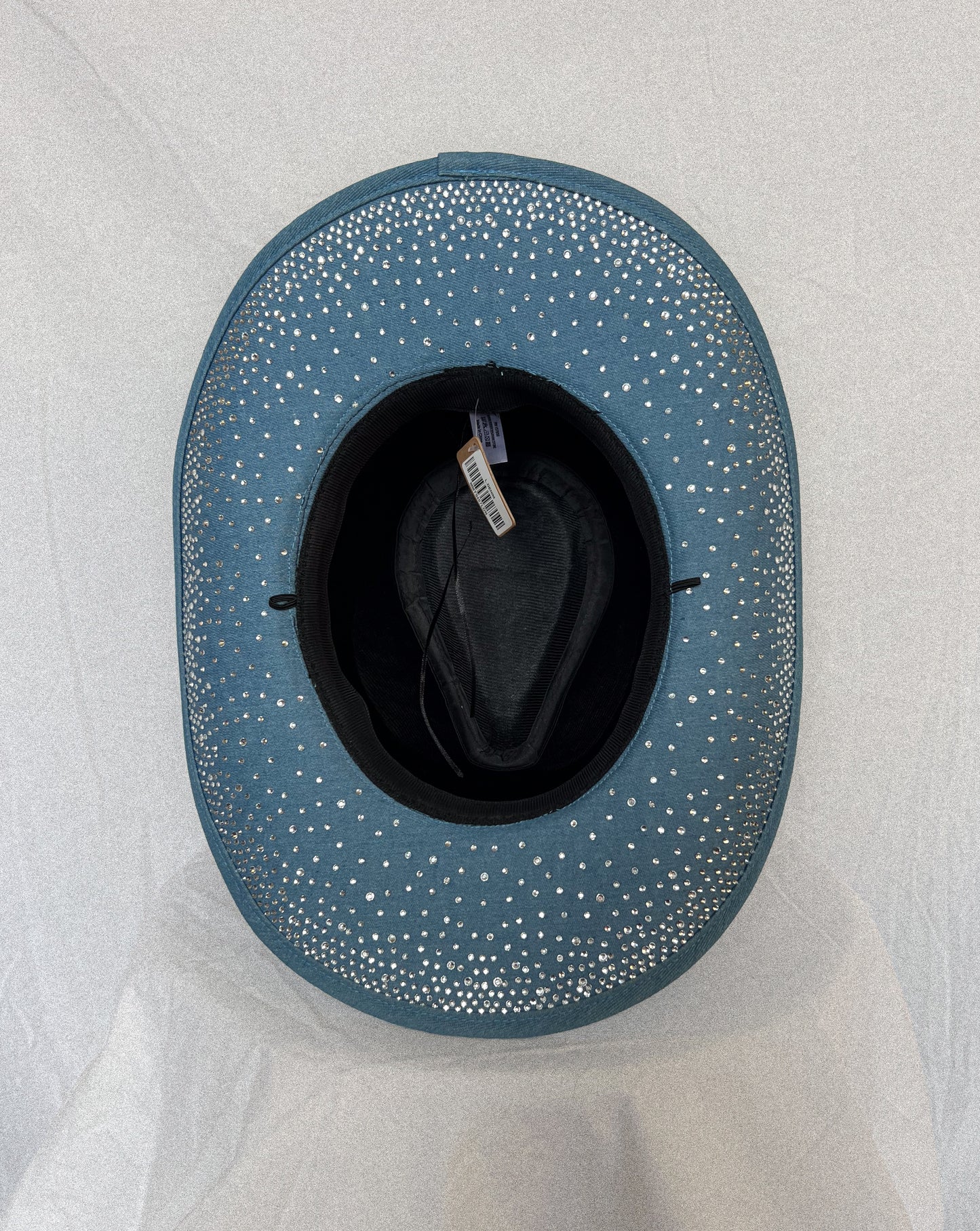 Blue Jean Baby – Black Wash Rhinestone Studded Denim Cowboy Hat