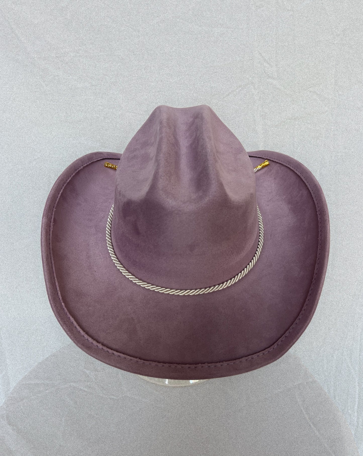 Light Purple Cowboy Hat w. White/Gold Cord