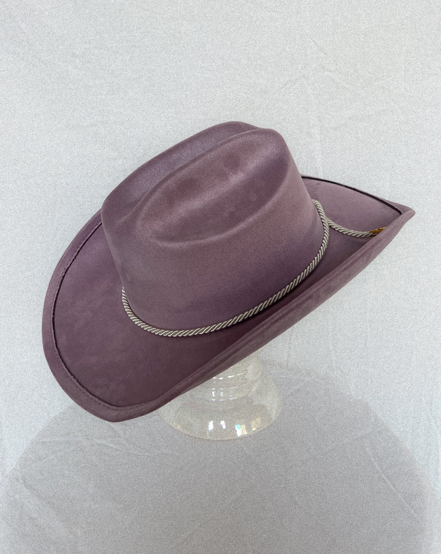 Light Purple Cowboy Hat w. White/Gold Cord