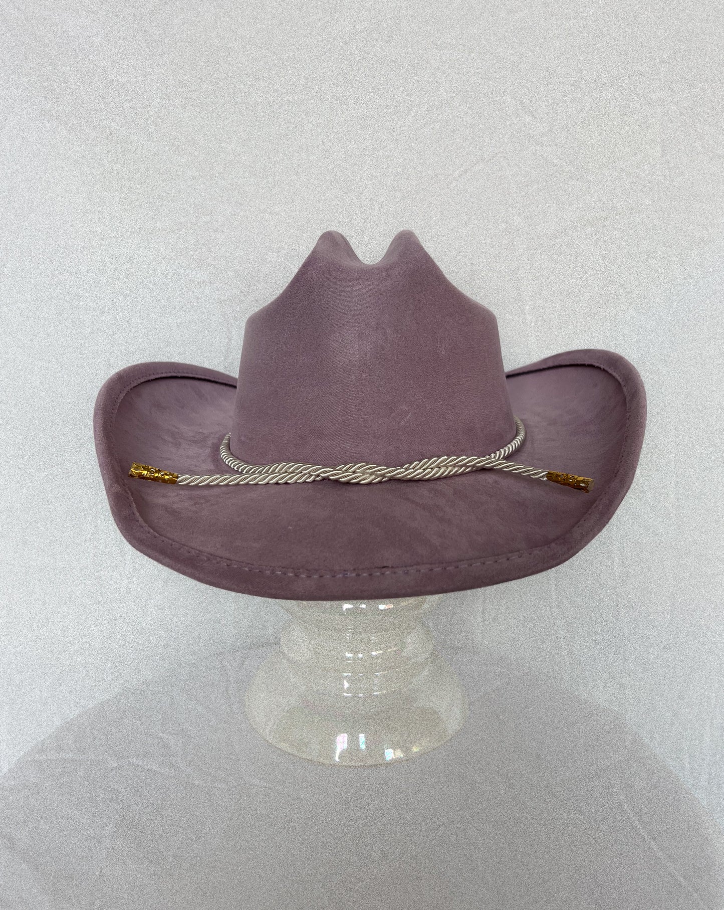 Light Purple Cowboy Hat w. White/Gold Cord