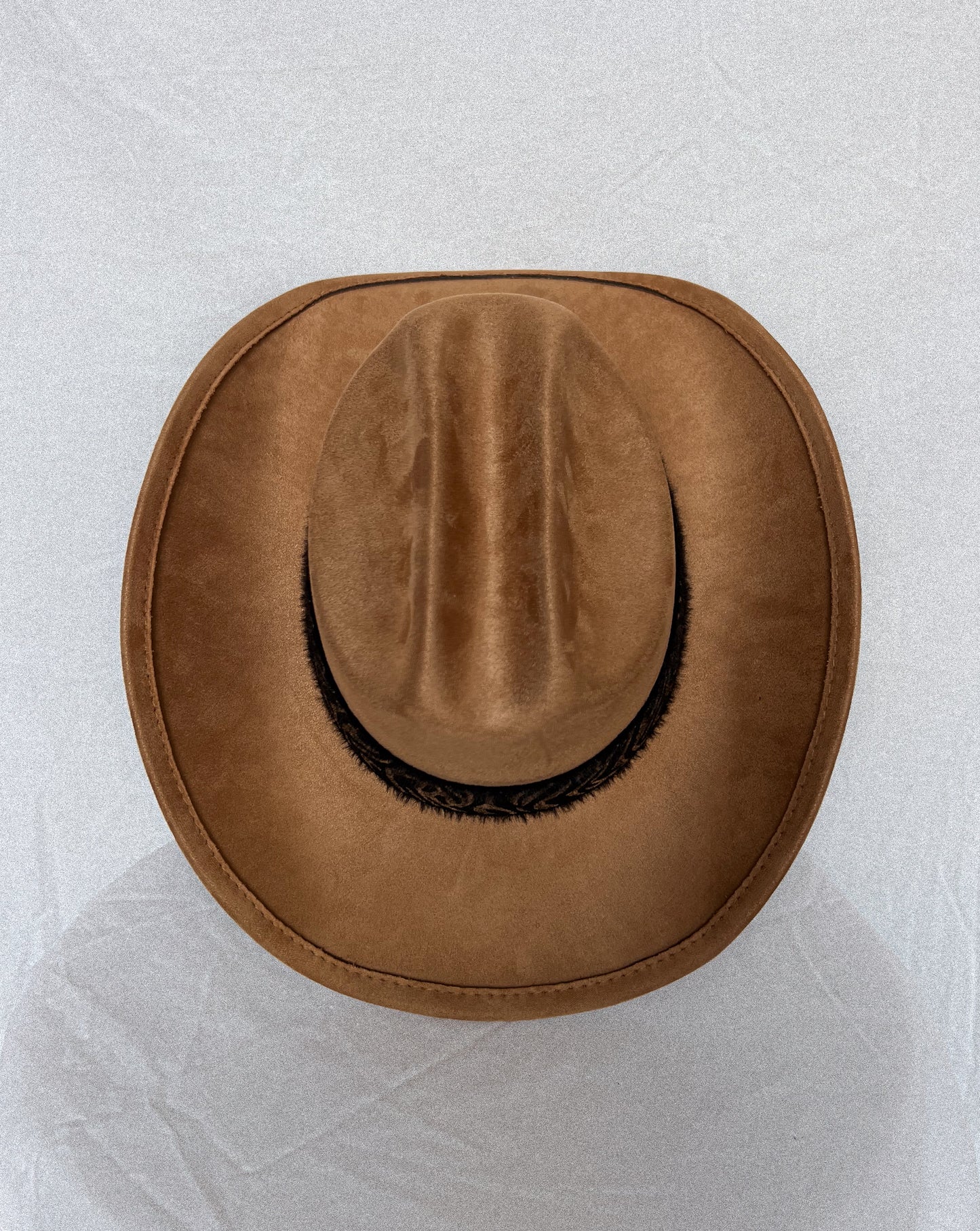 Brown Cowboy Hat w. Wide Tiger Band