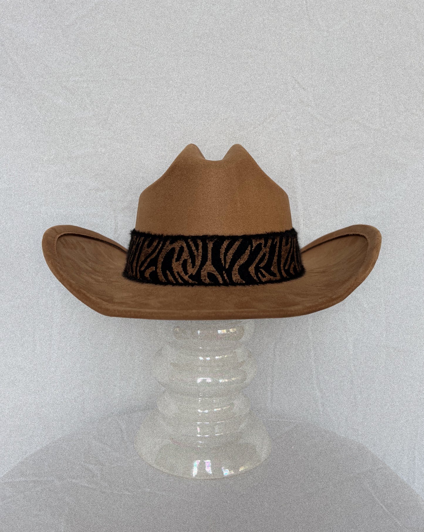 Brown Cowboy Hat w. Wide Tiger Band