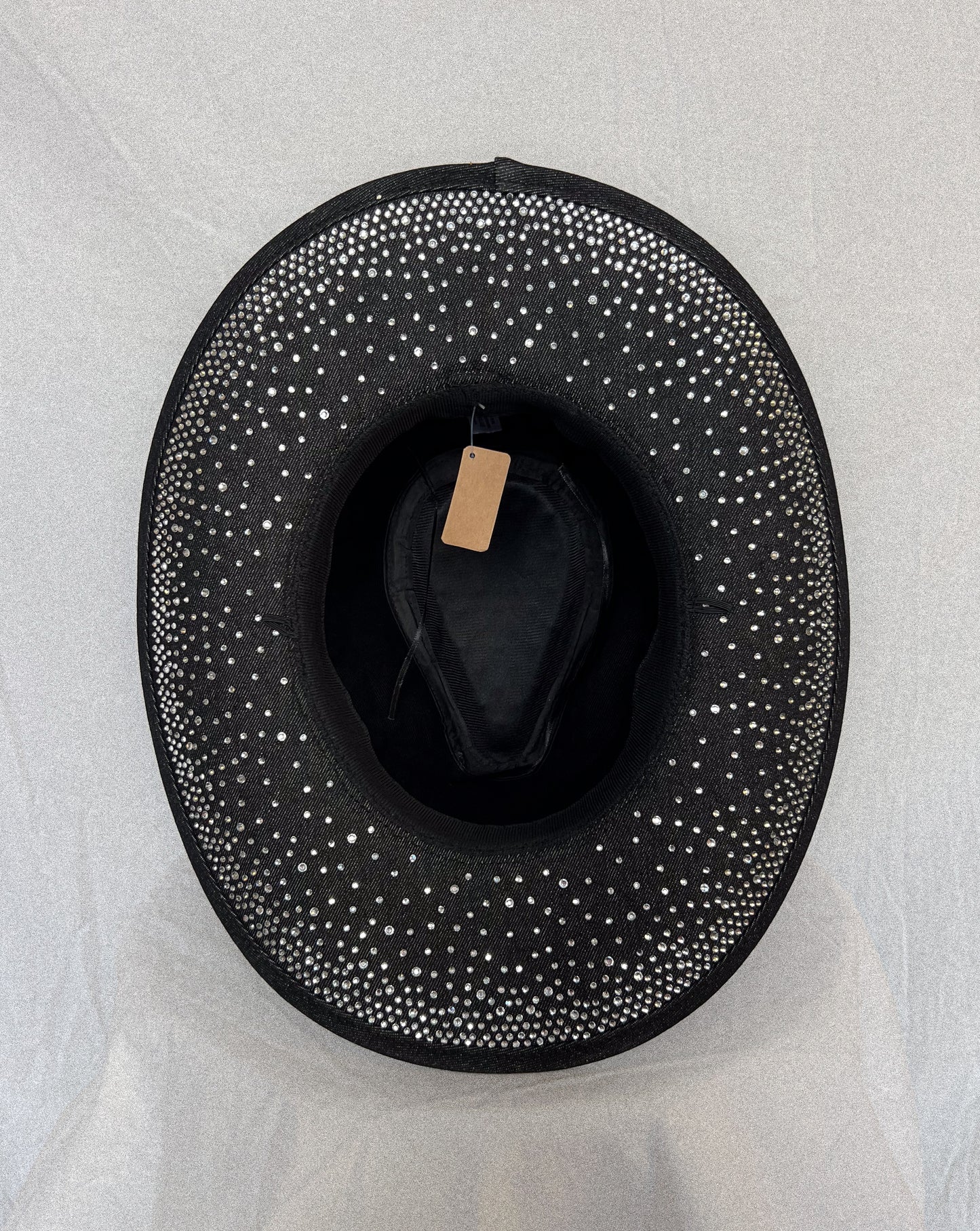 Blue Jean Baby – Dark Wash Rhinestone Studded Denim Cowboy Hat