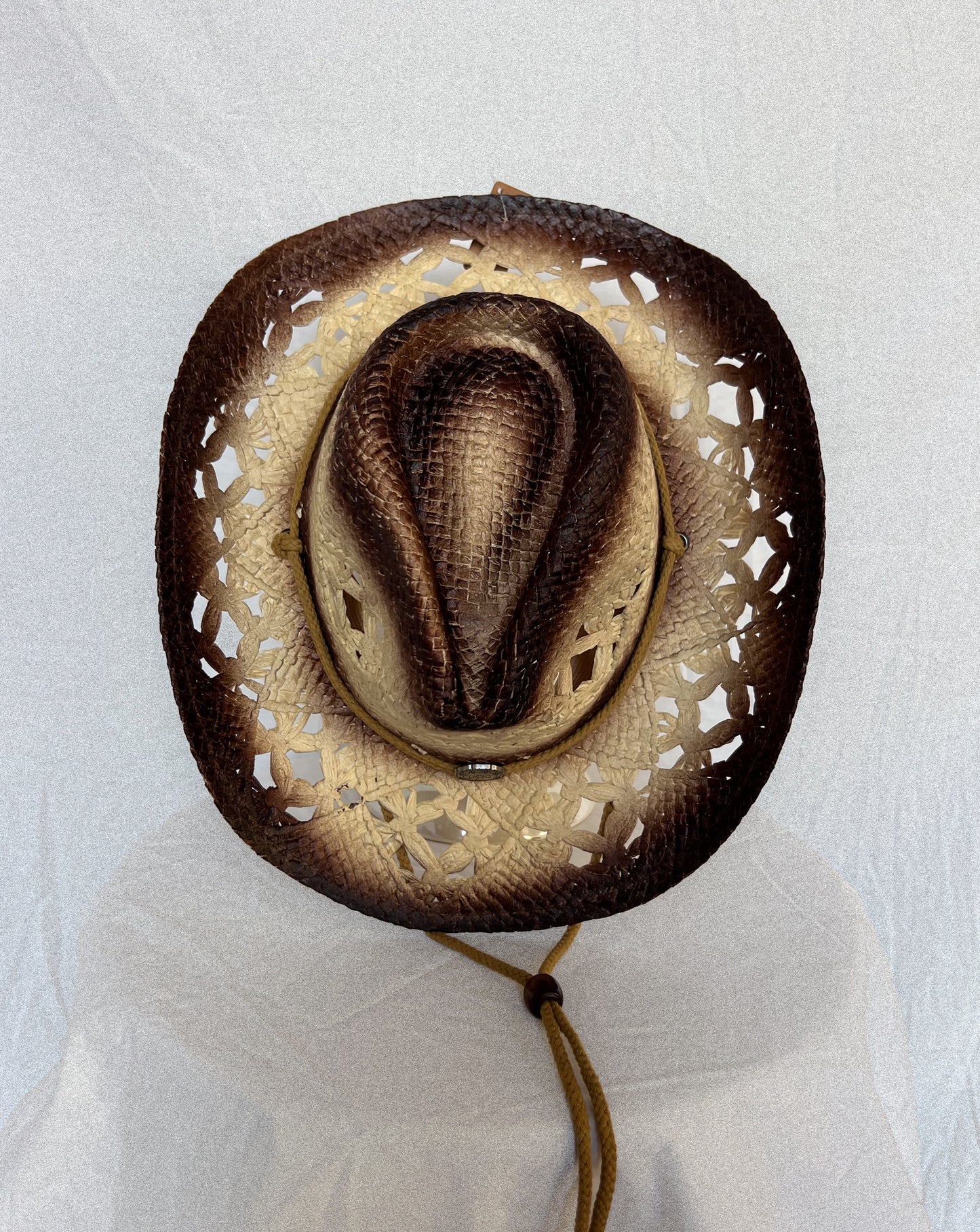 Rope Strap Straw Cowboy Hat