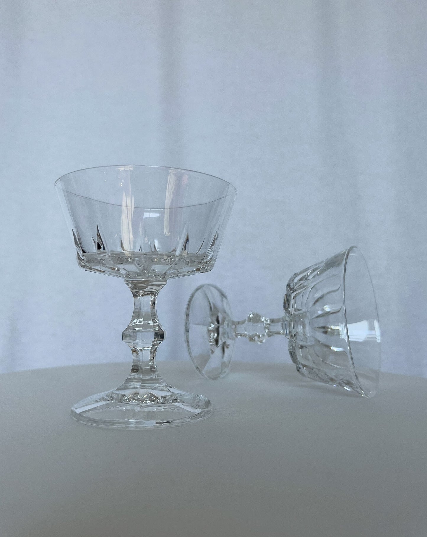 Vintage Coupe Glasses, set of 6