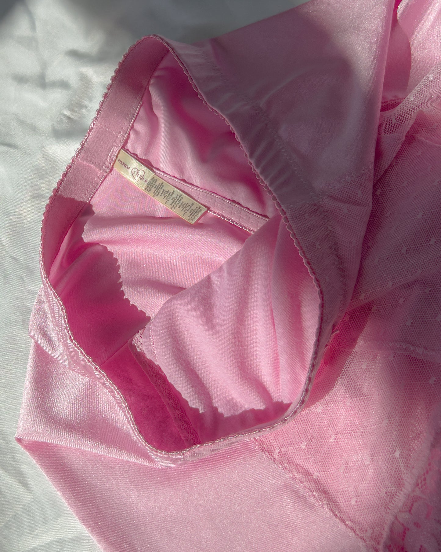Pink Bloomers with Lace Detailing