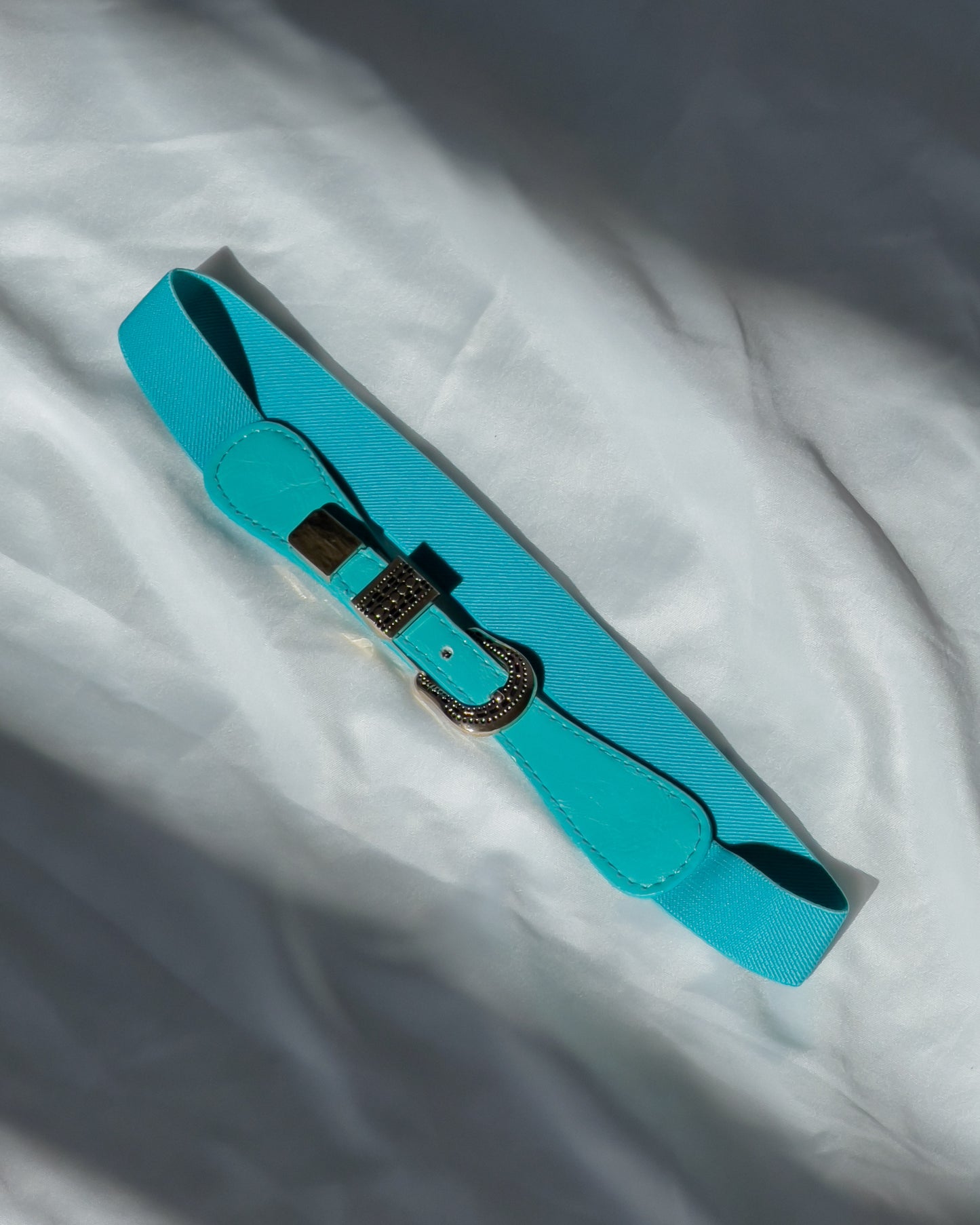 Stretchy Turquoise Accent Belt