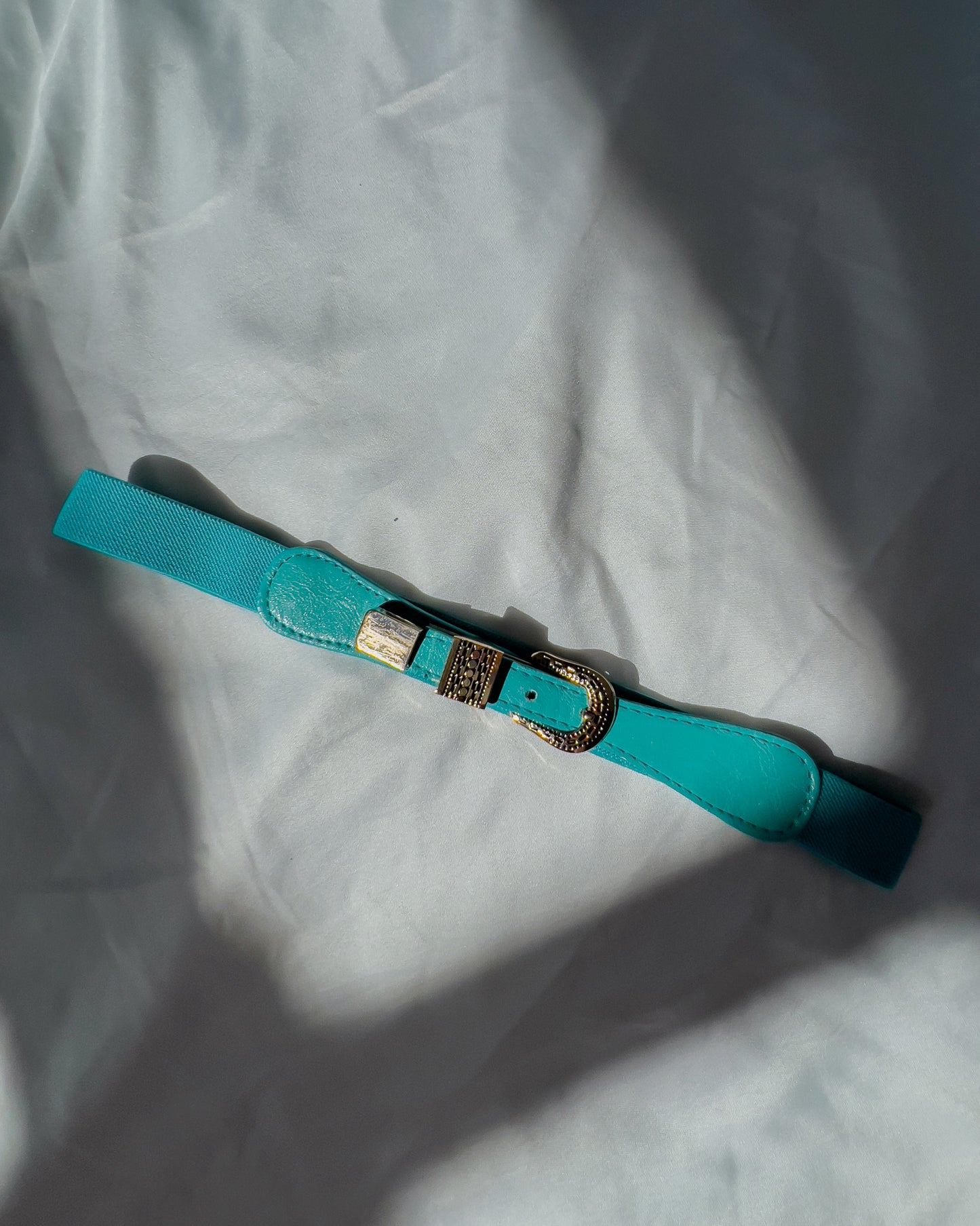 Stretchy Turquoise Accent Belt