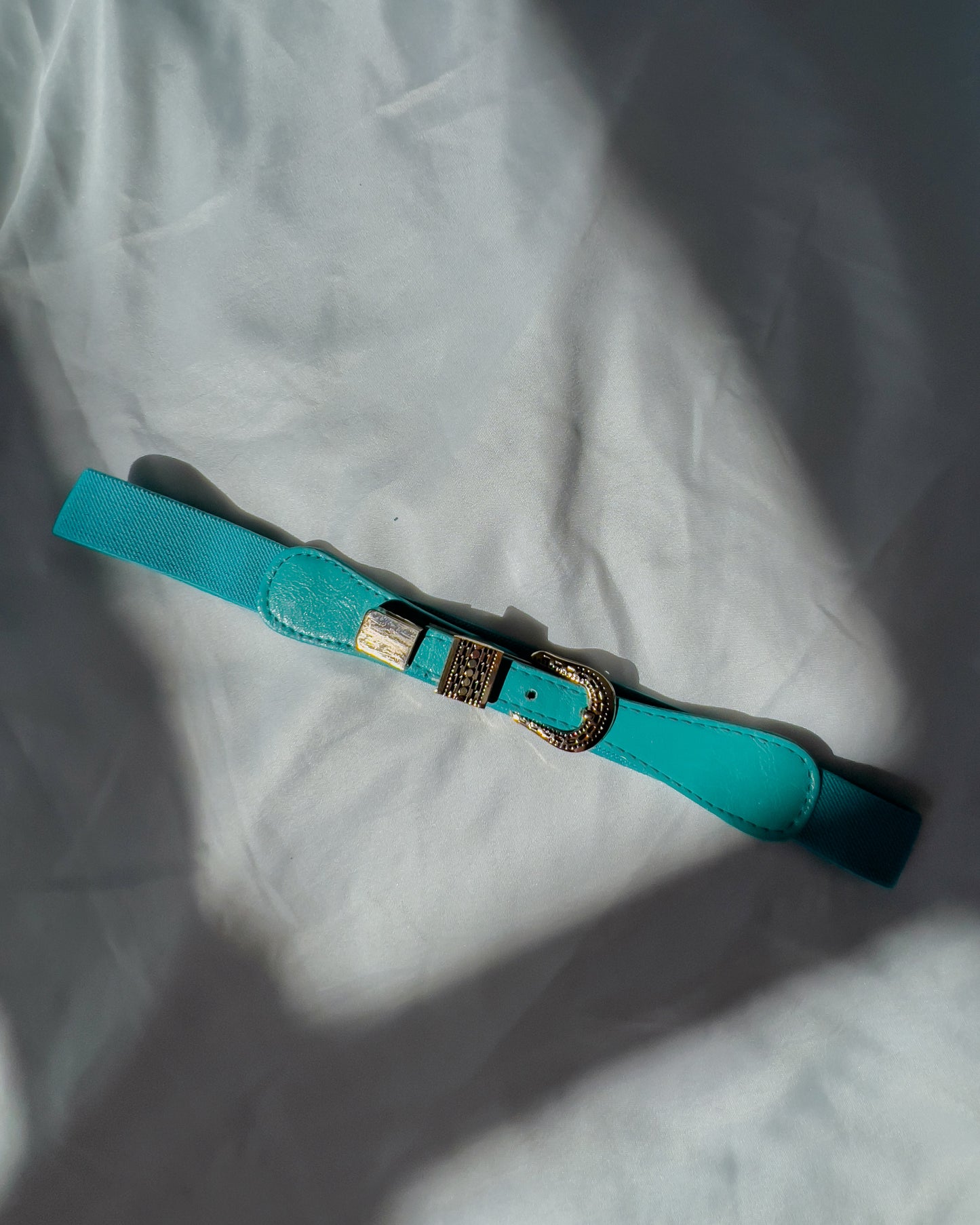 Stretchy Turquoise Accent Belt