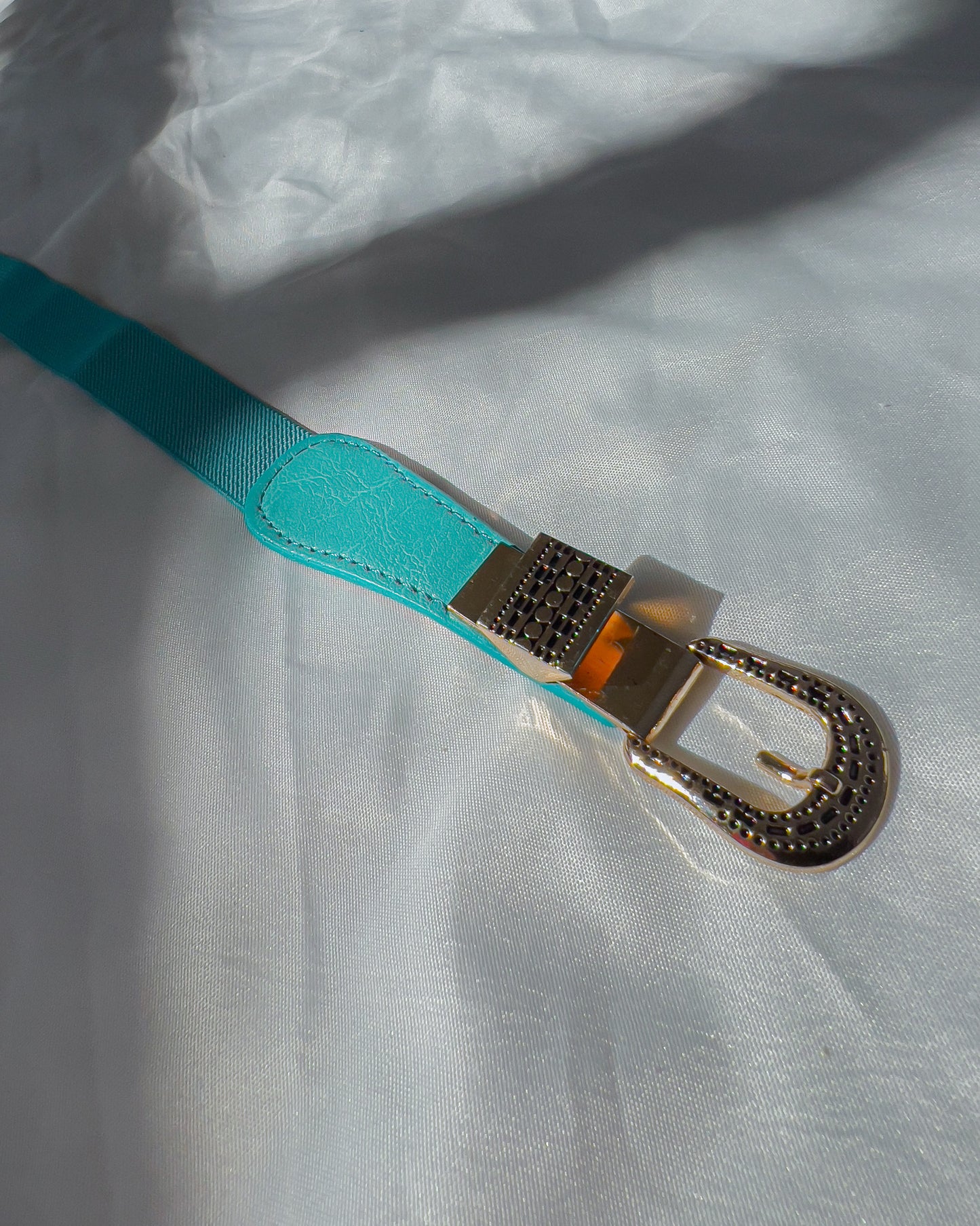 Stretchy Turquoise Accent Belt