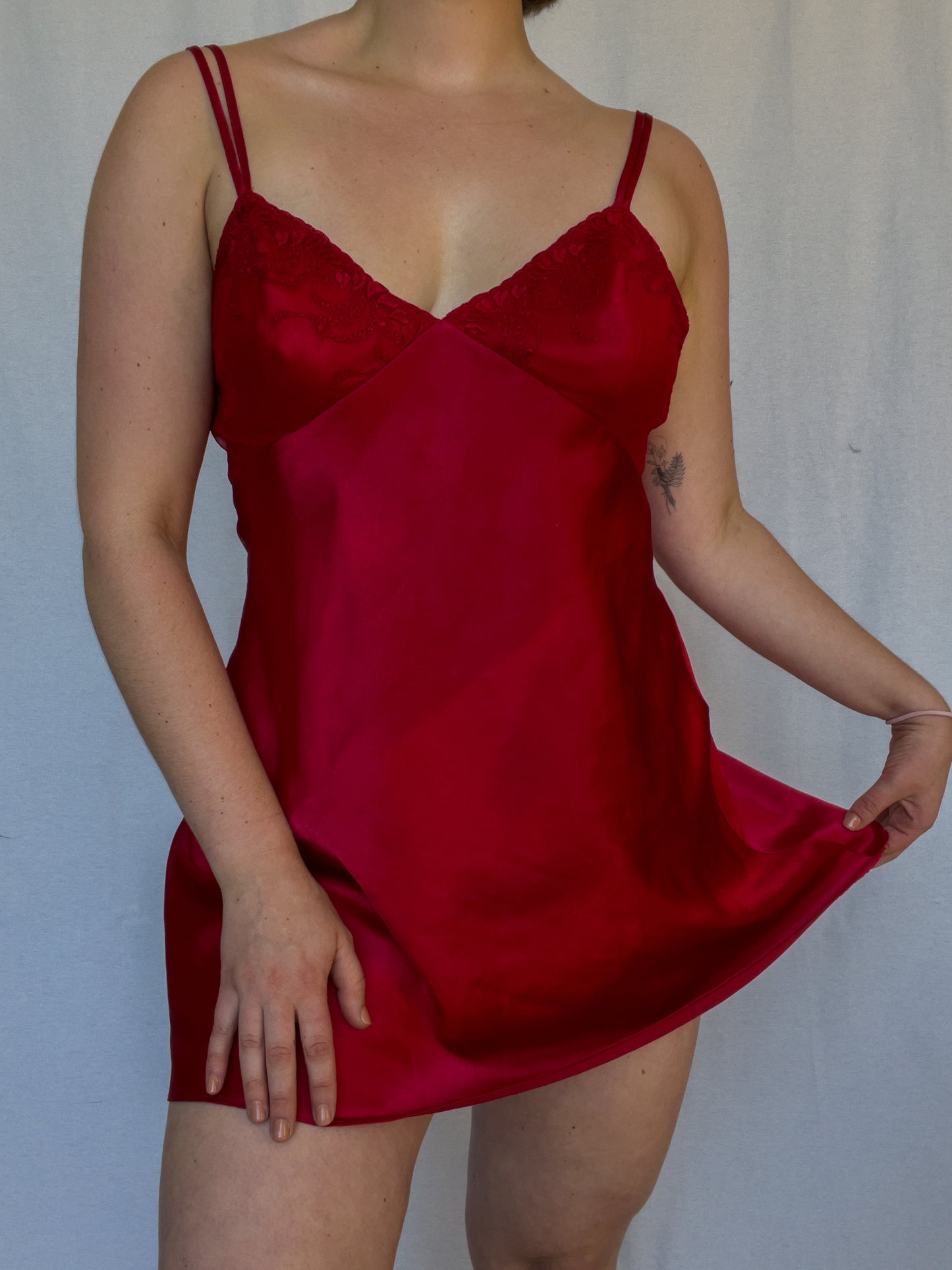 Red Slip Dress