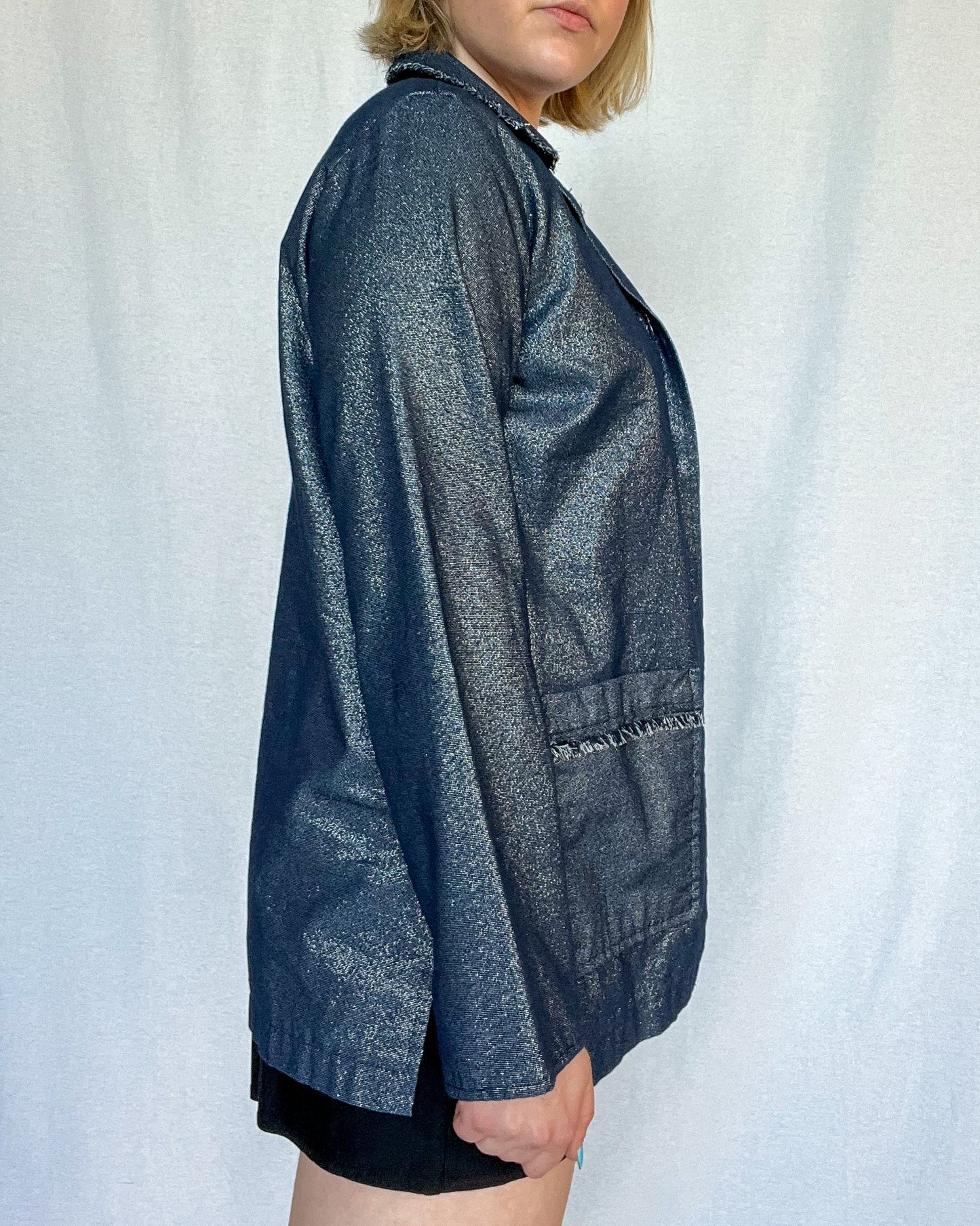 Blue Jean Baby Oversized Sparkle Blazer