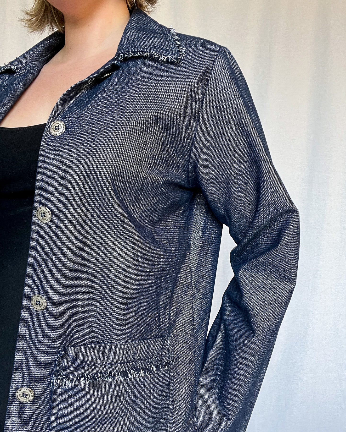 Blue Jean Baby Oversized Sparkle Blazer