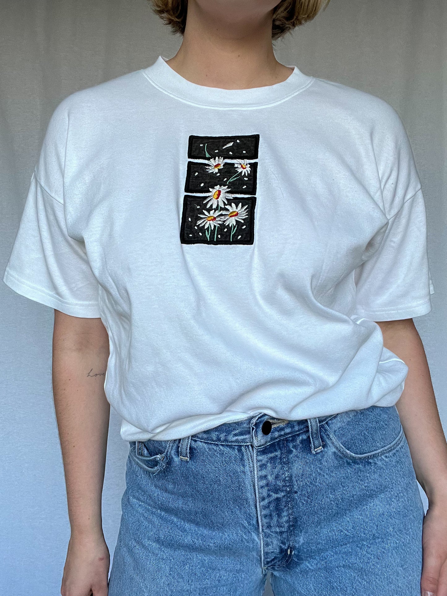 Embroidered Flower T-shirt
