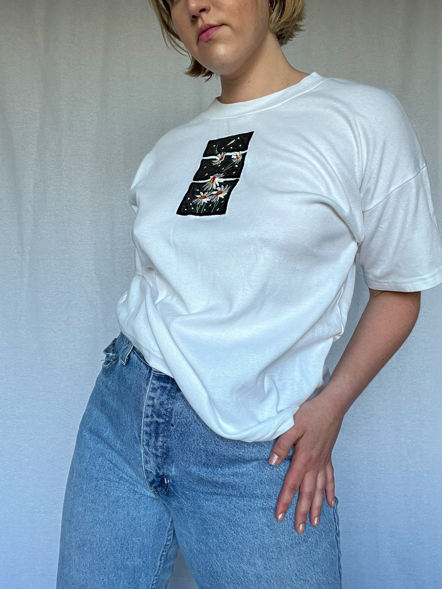 Embroidered Flower T-shirt