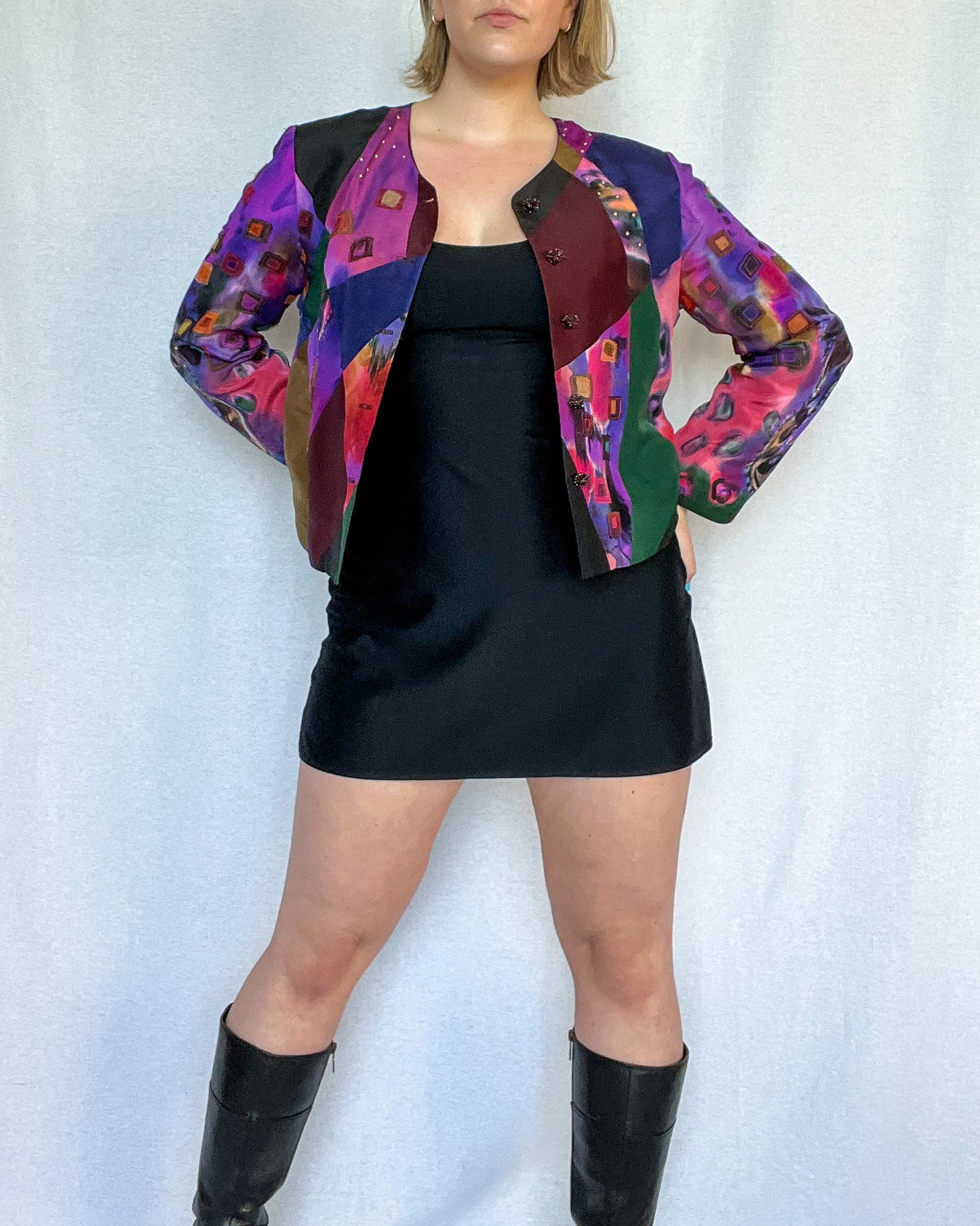 Vintage Collarless Jacket