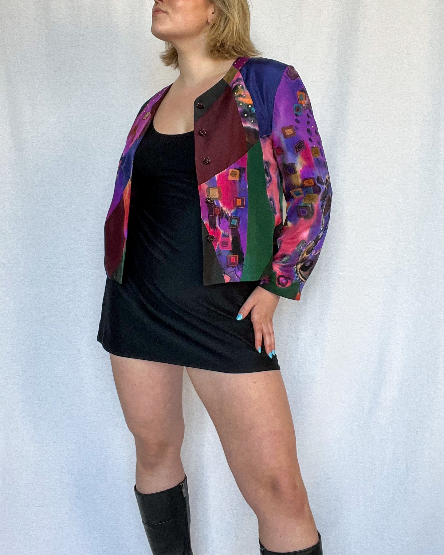 Vintage Collarless Jacket