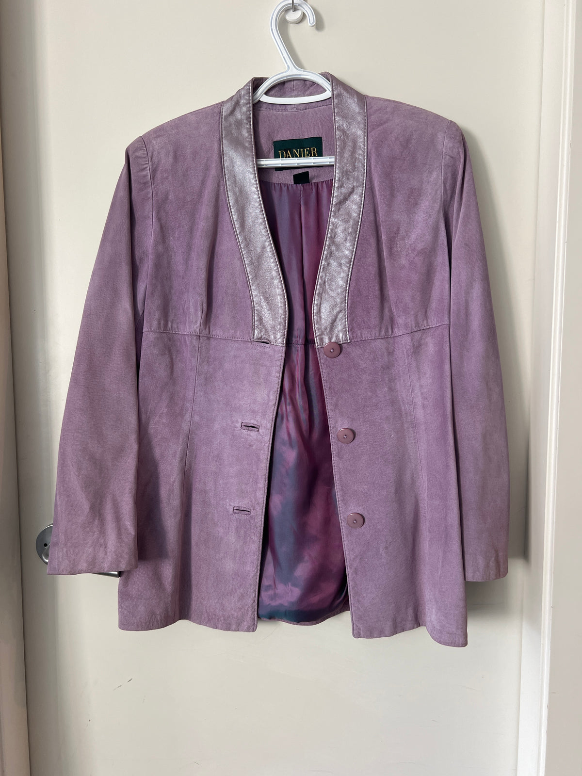 Danier Purple Suede Jacket