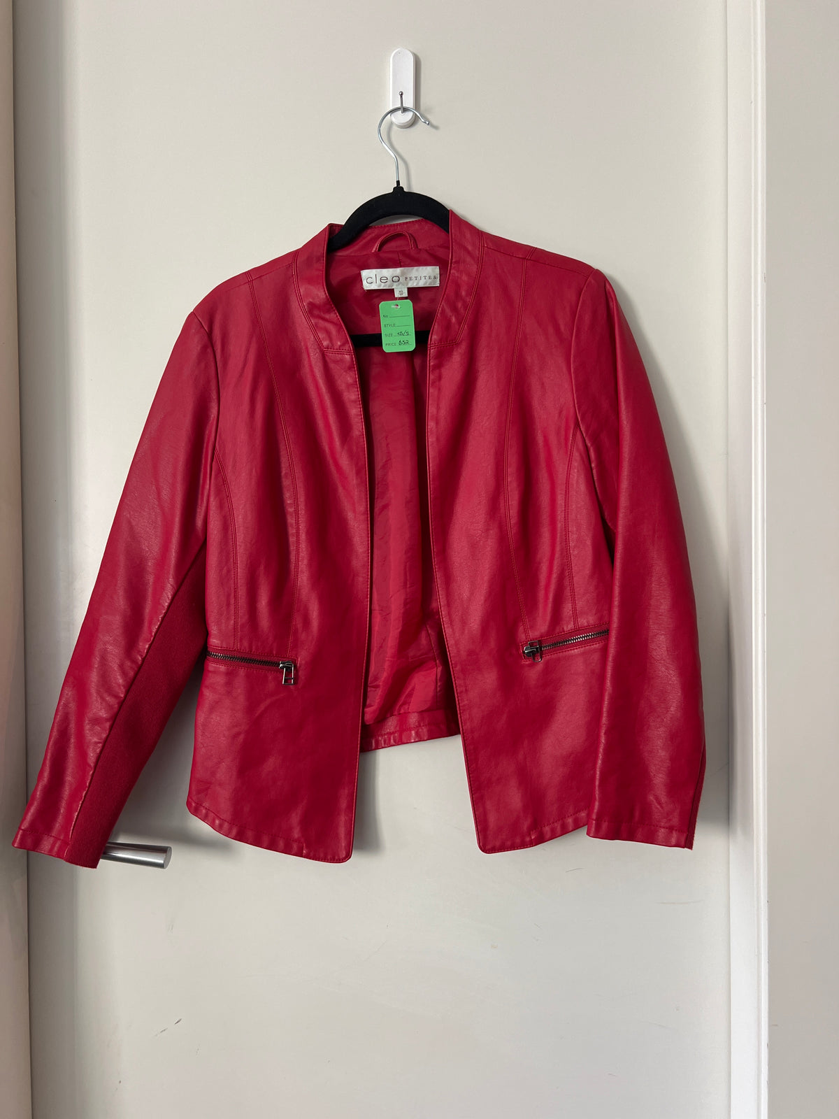 Red pleather jacket
