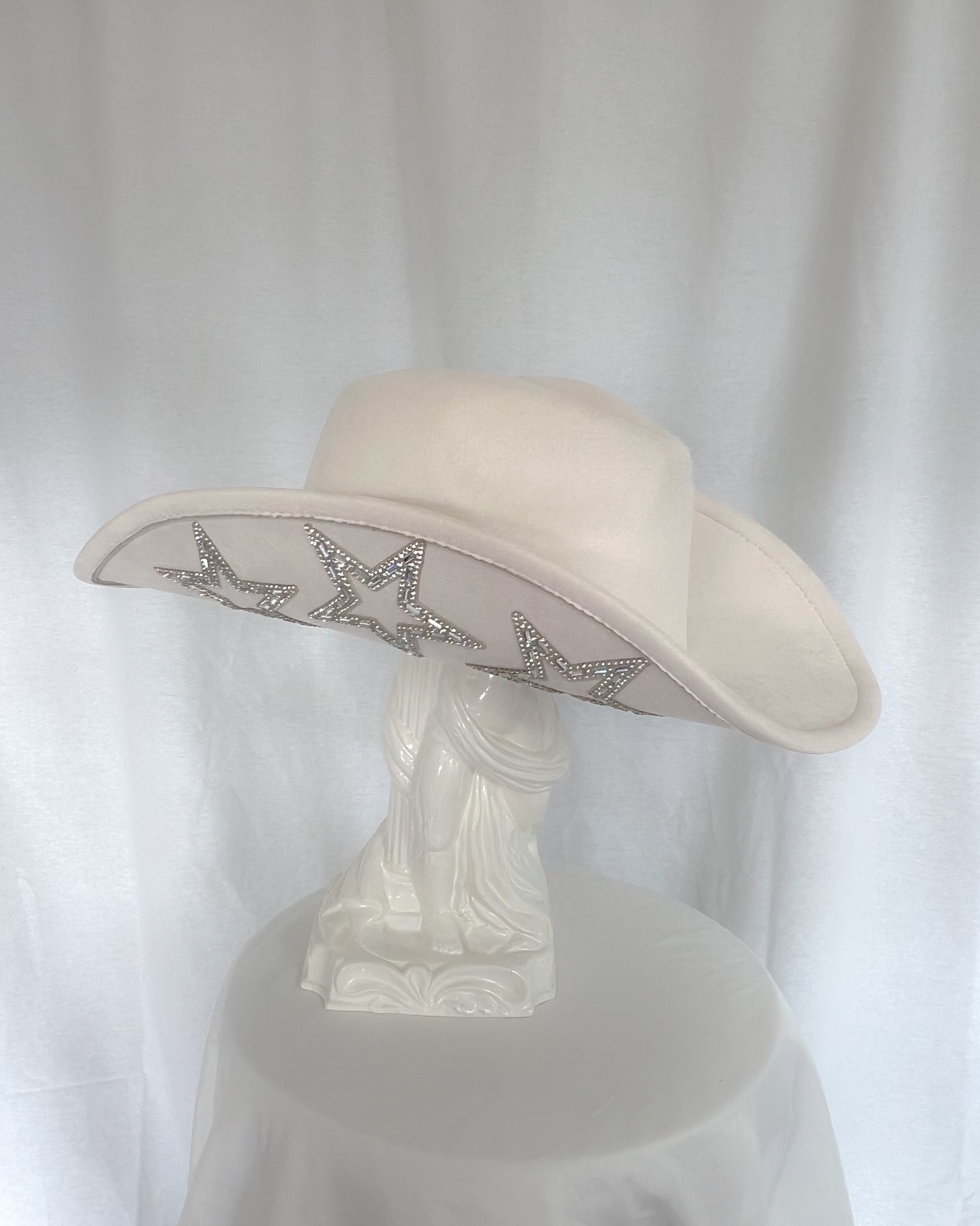 Statement cowgirl hat with star embellishments