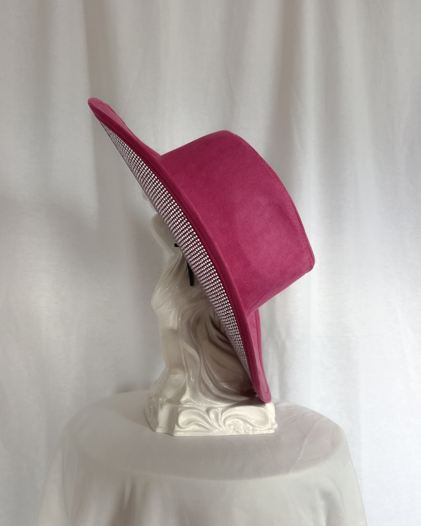 Disco Cowgirl – Pink Rhinestone Brim Cowboy Hat