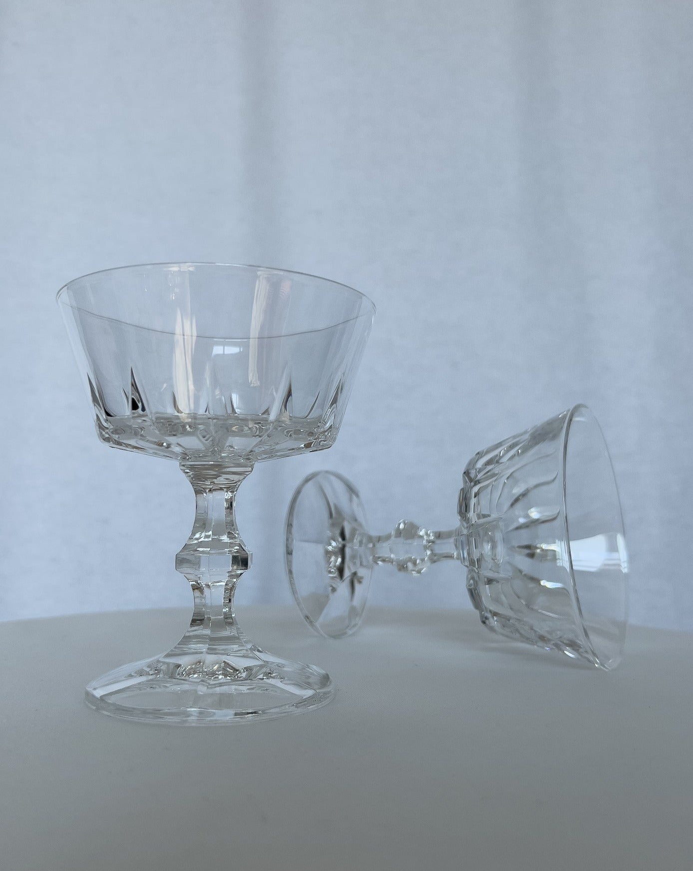 Vintage Coupe Glasses, set of 6