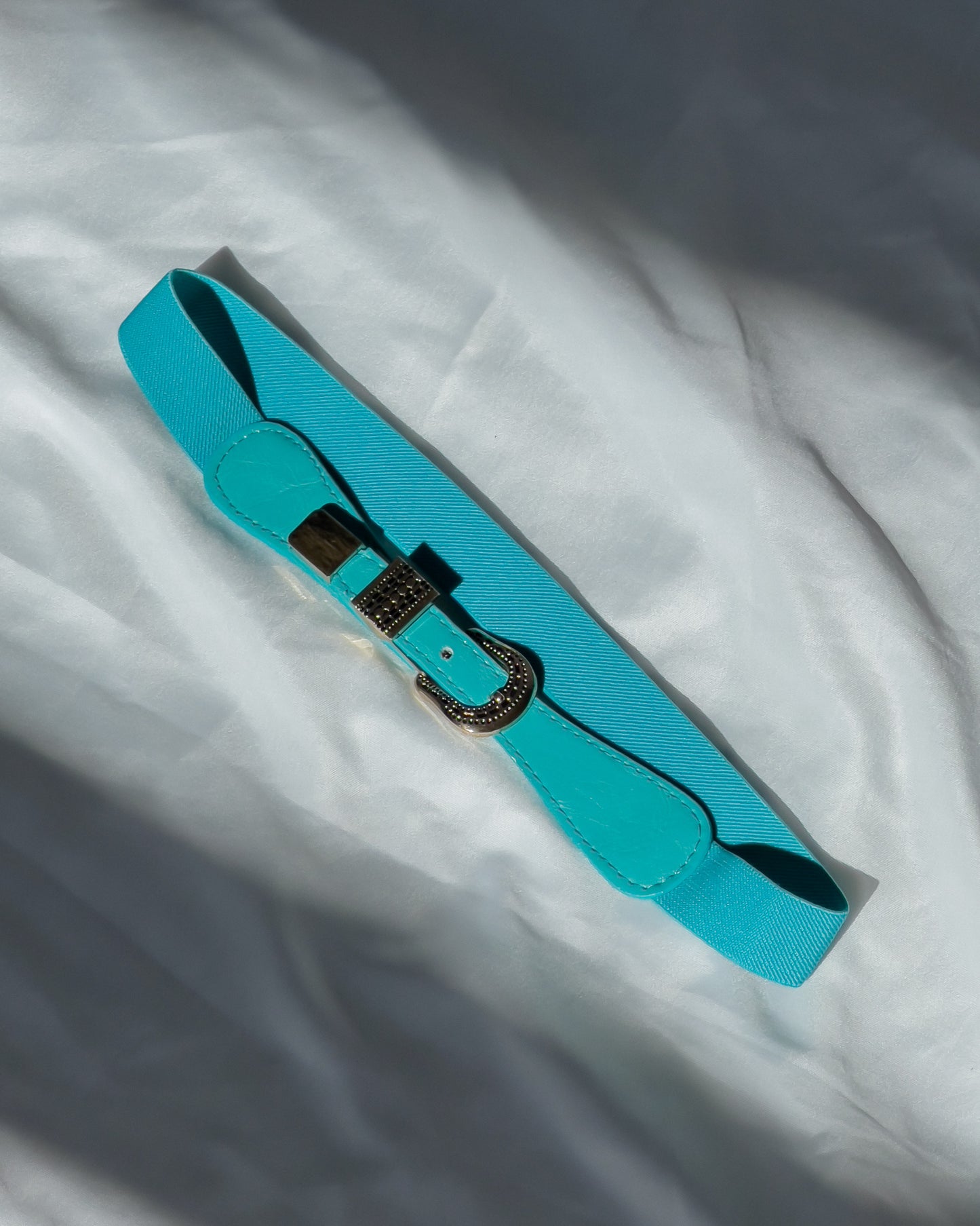 Stretchy Turquoise Accent Belt