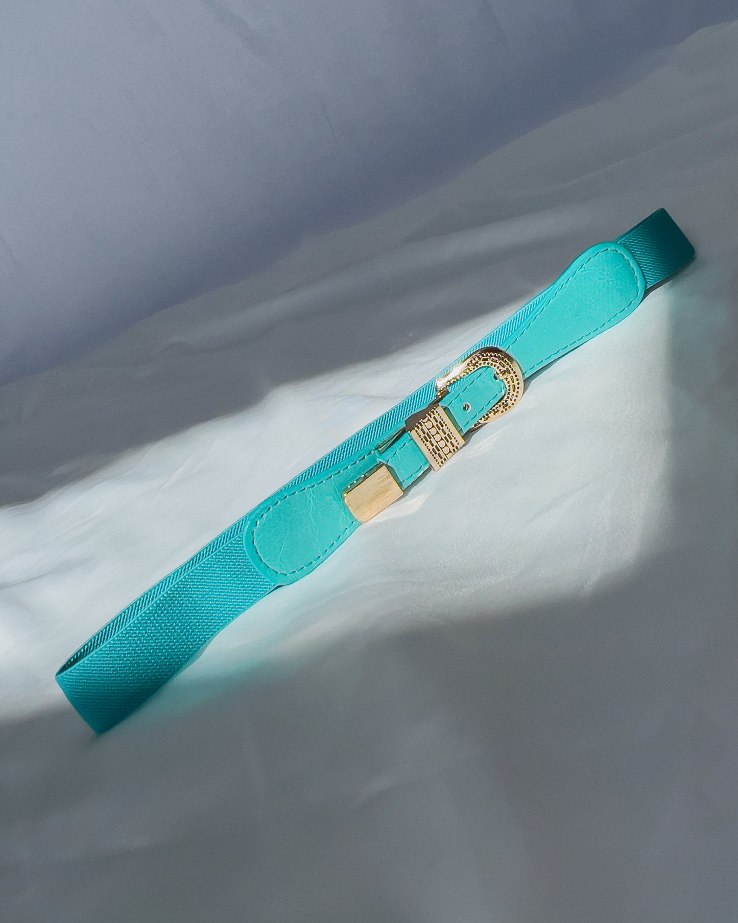 Stretchy Turquoise Accent Belt
