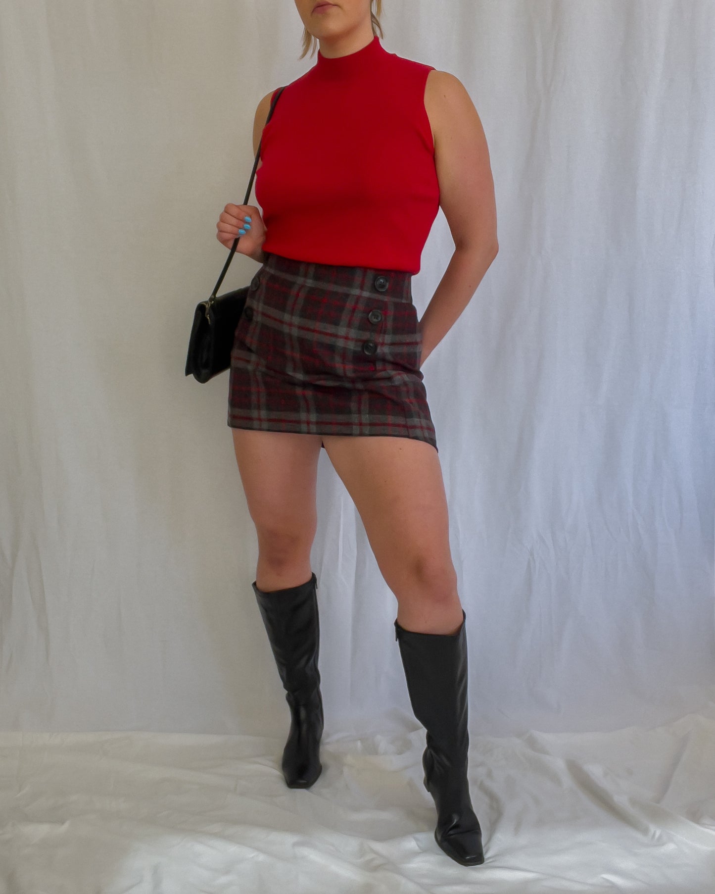 Squared Knee High Boots