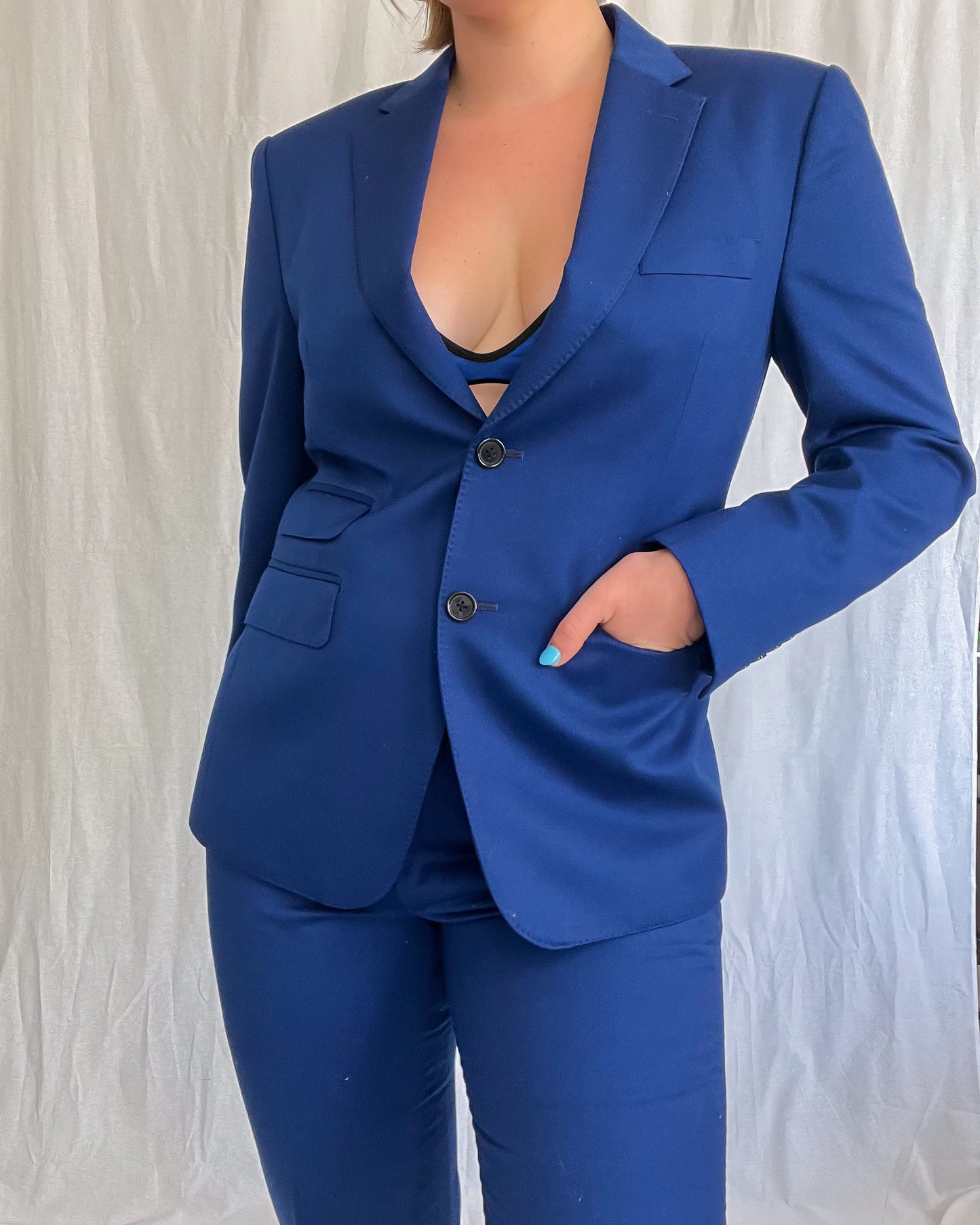 Royal Blue Pant Suit