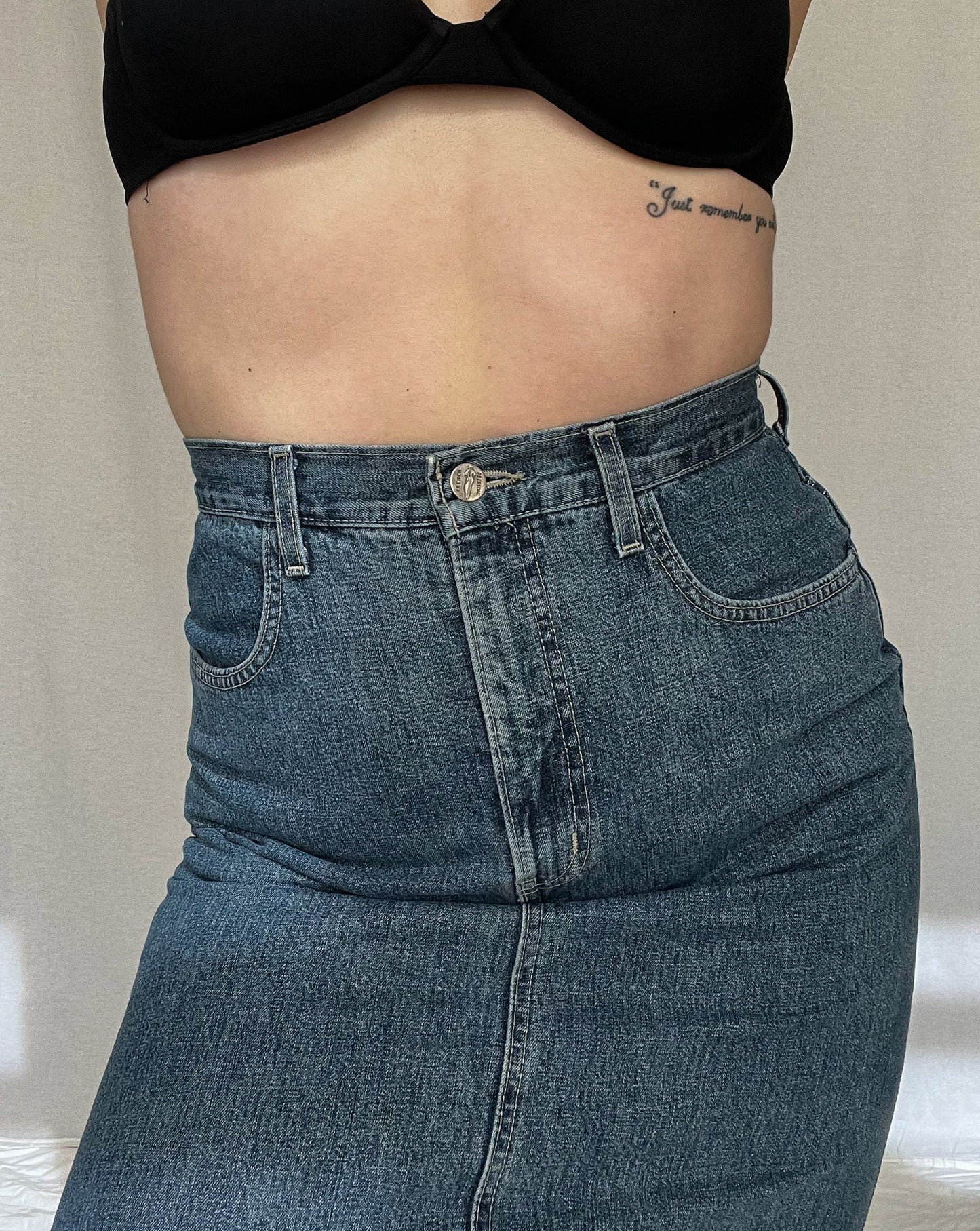 Long Denim Skirt