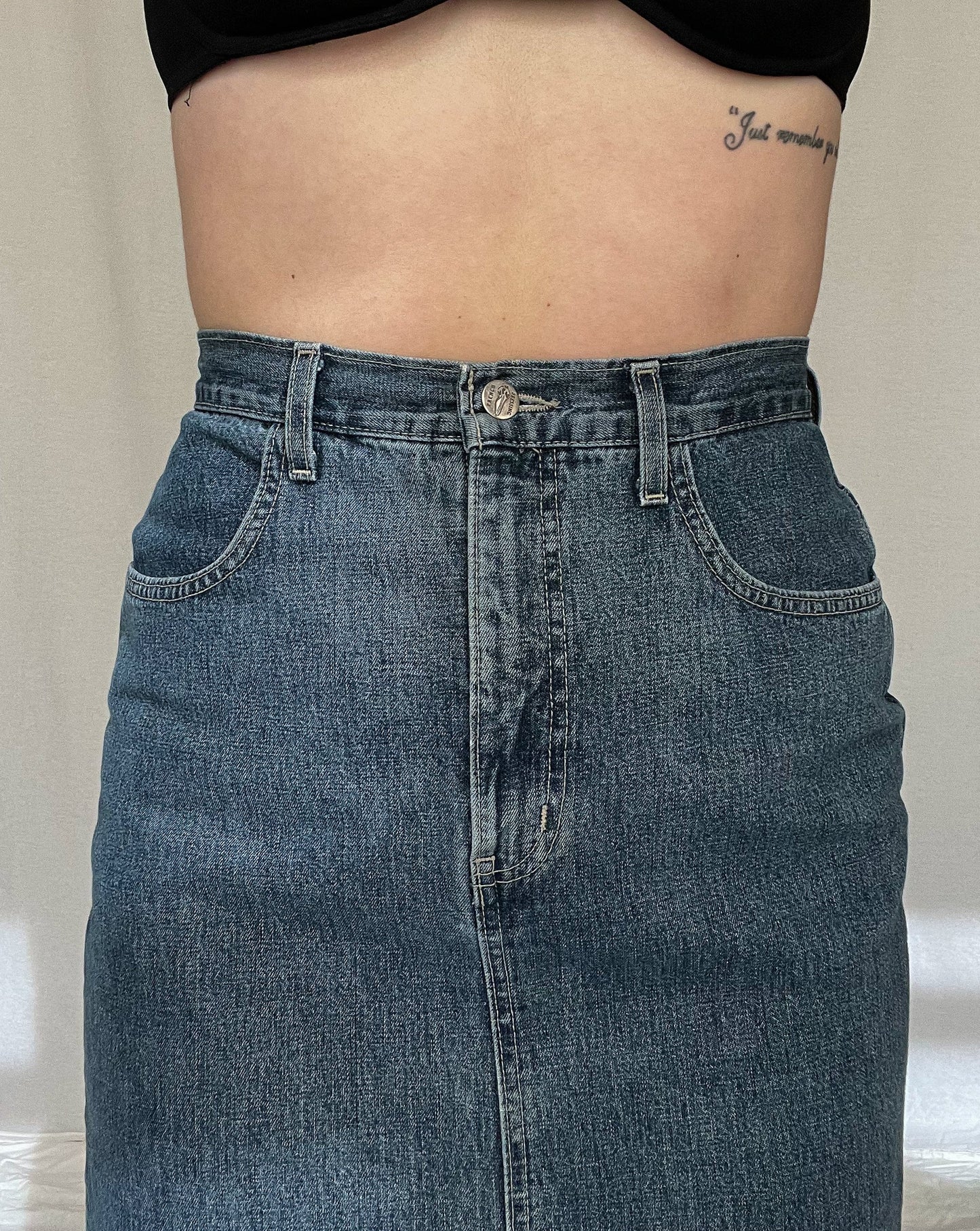 Long Denim Skirt