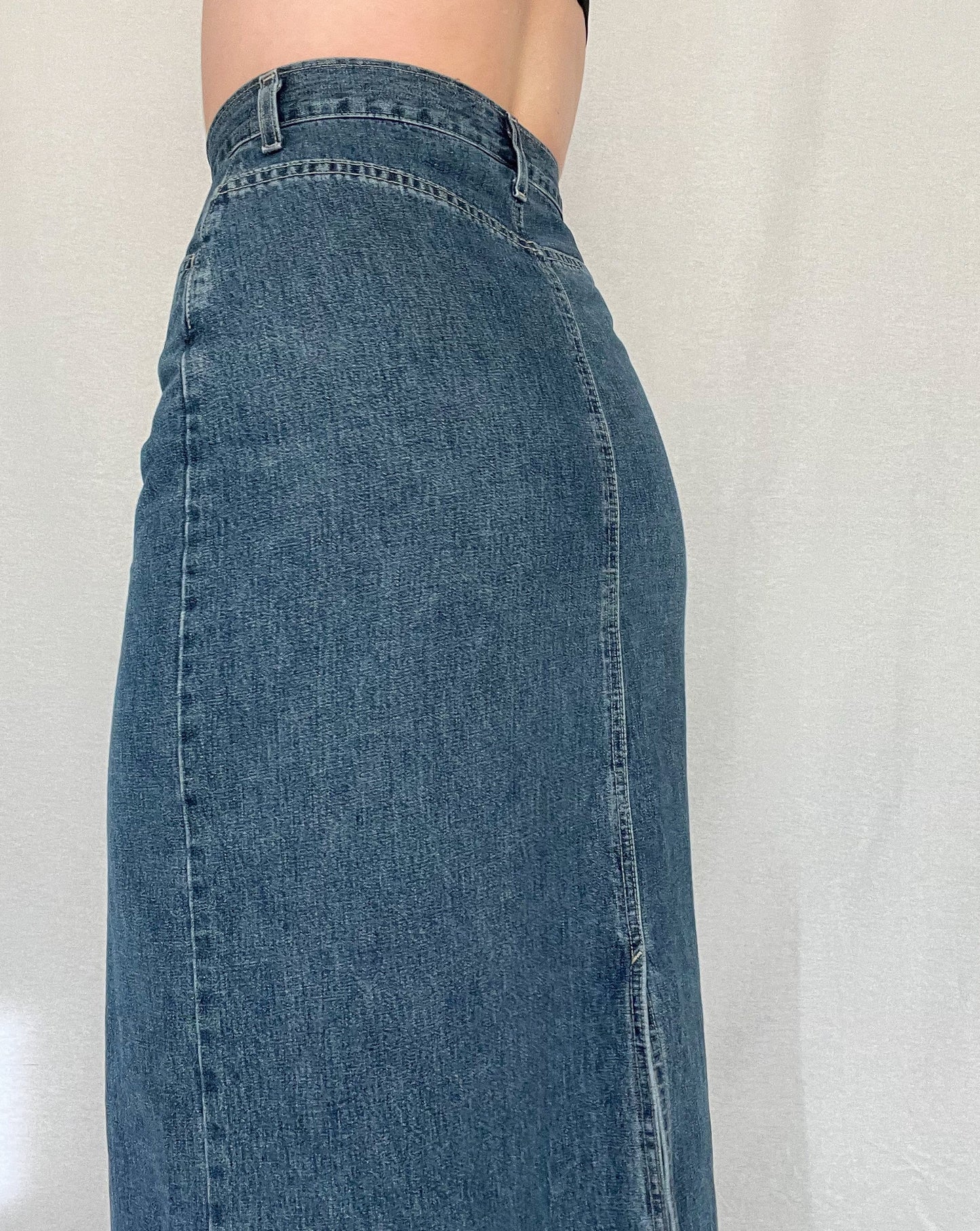 Long Denim Skirt