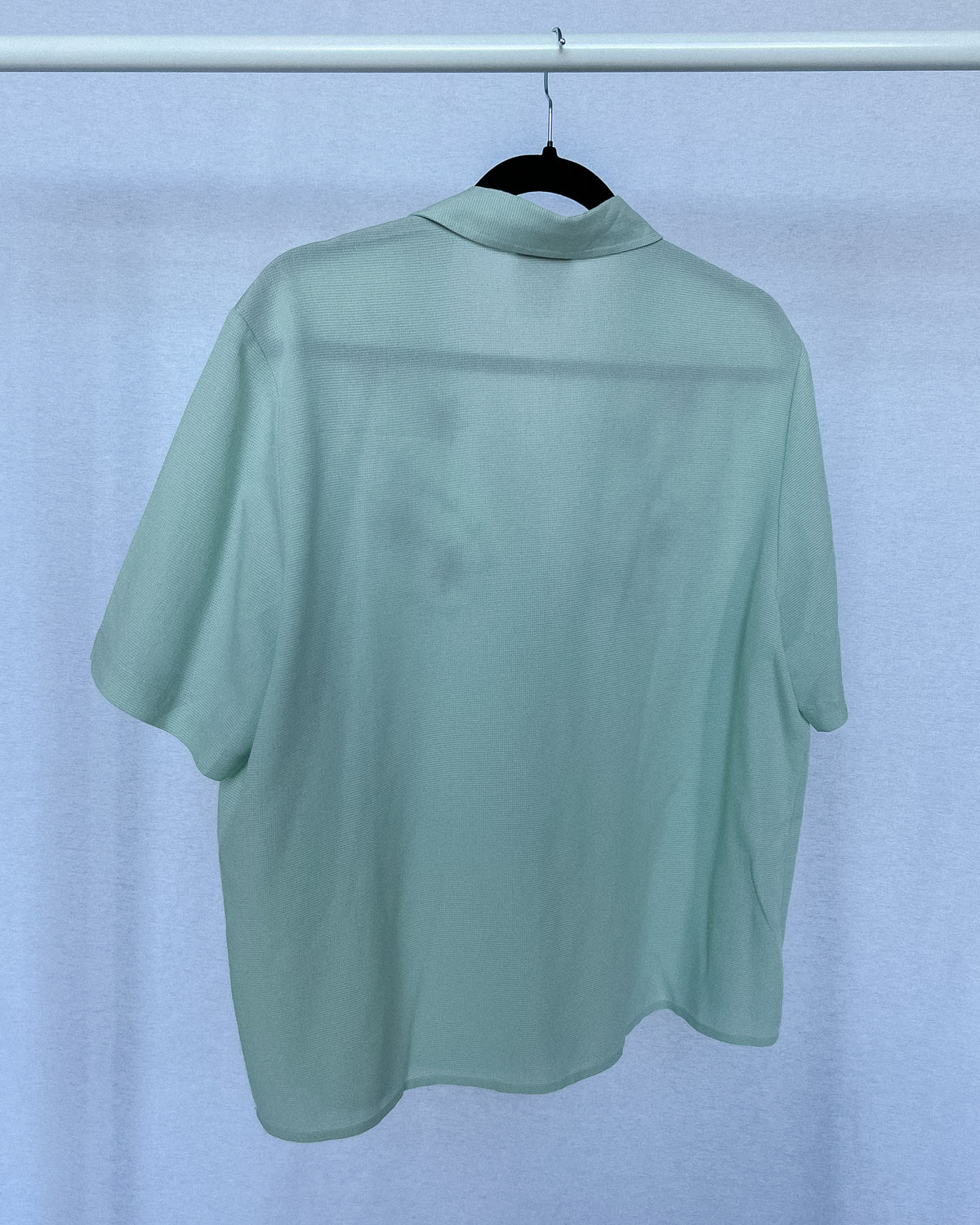 Embroidered Short-Sleeve Button Down