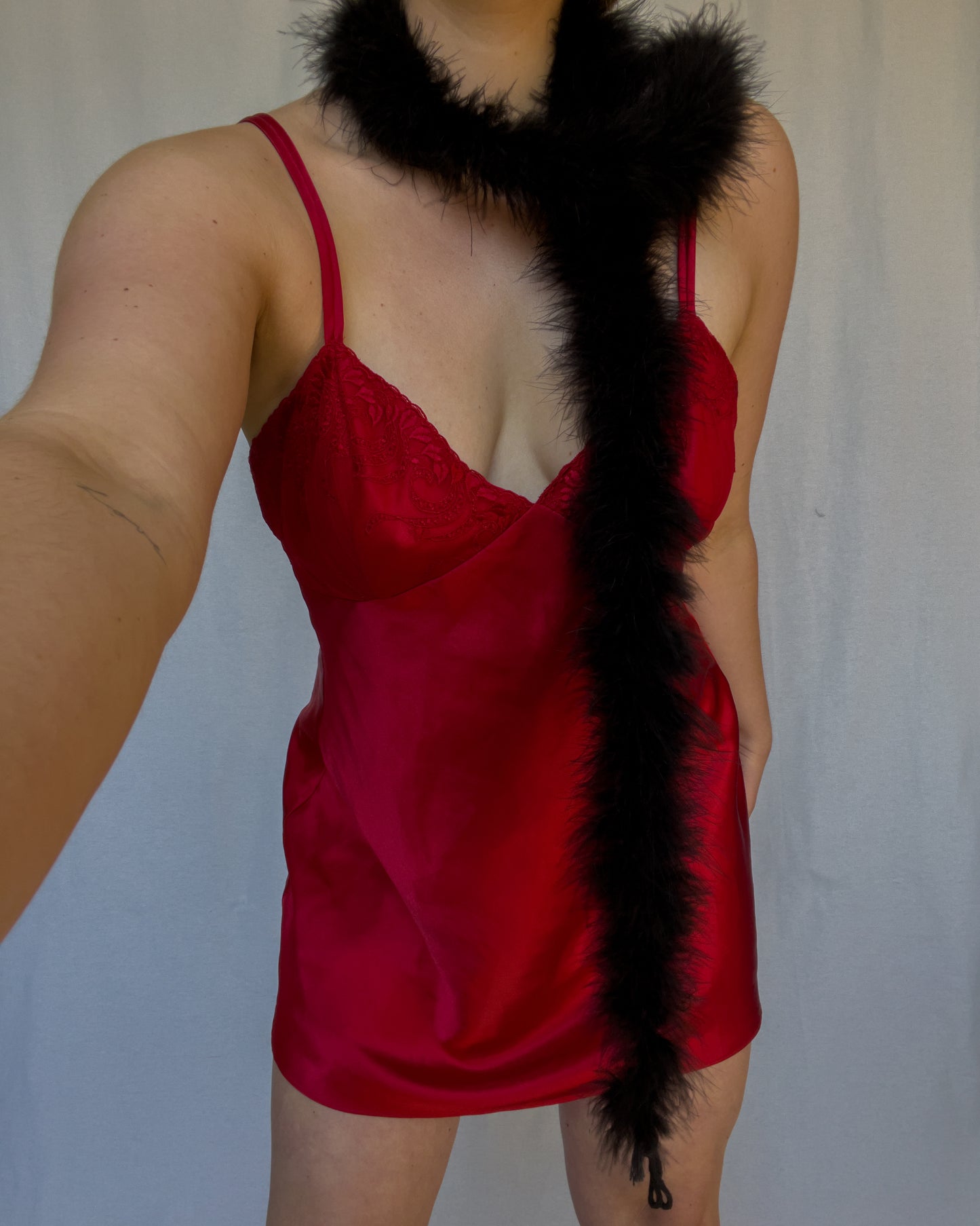 Red Slip Dress