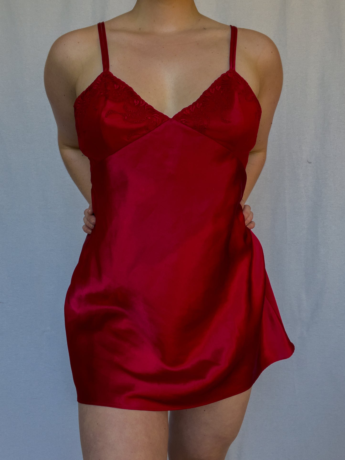 Red Slip Dress