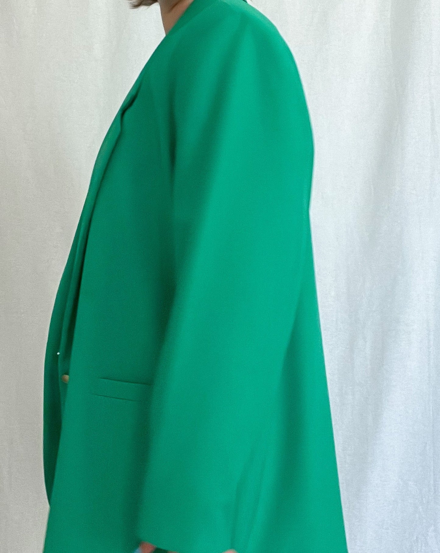 Emerald Green Vintage Oversized Blazer