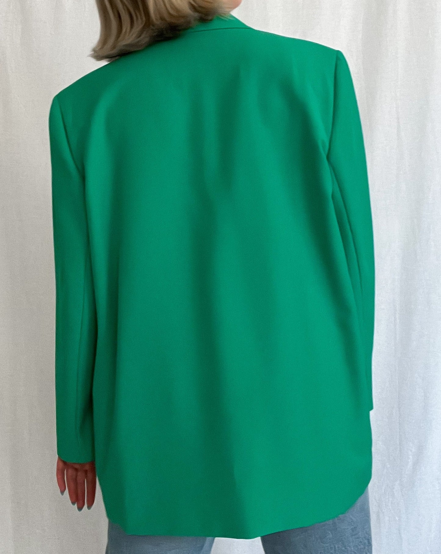 Emerald Green Vintage Oversized Blazer