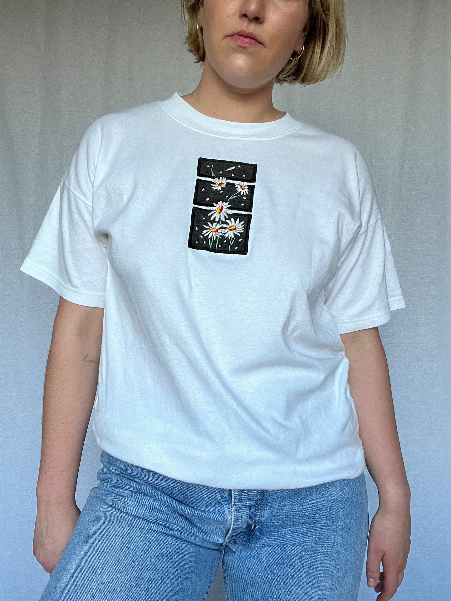 Embroidered Flower T-shirt