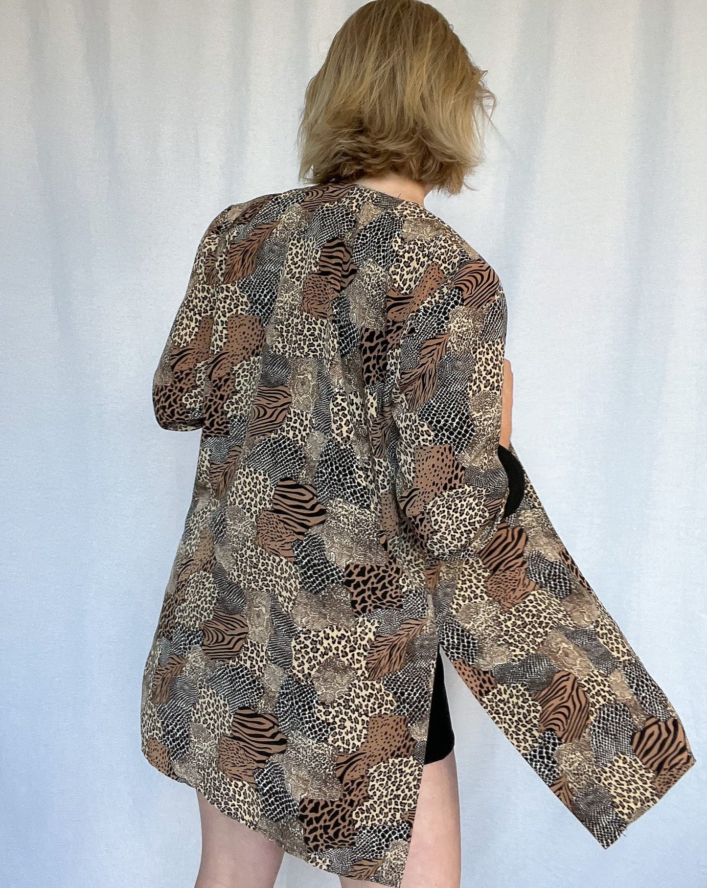 Feline Fatale Open Front Blazer