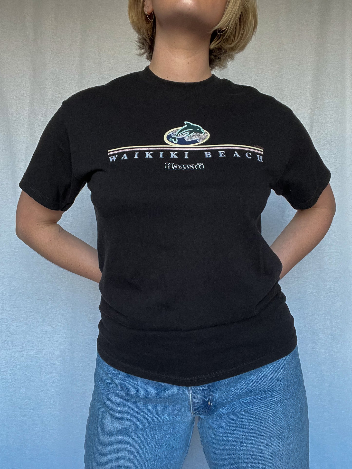 Retro Waikiki Beach T-shirt