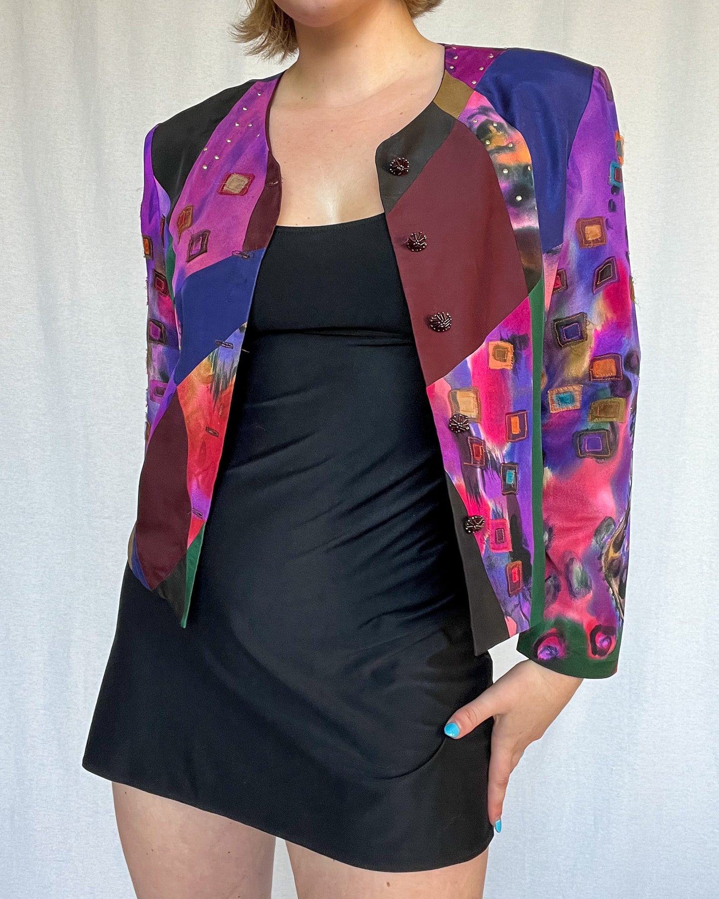 Vintage Collarless Jacket