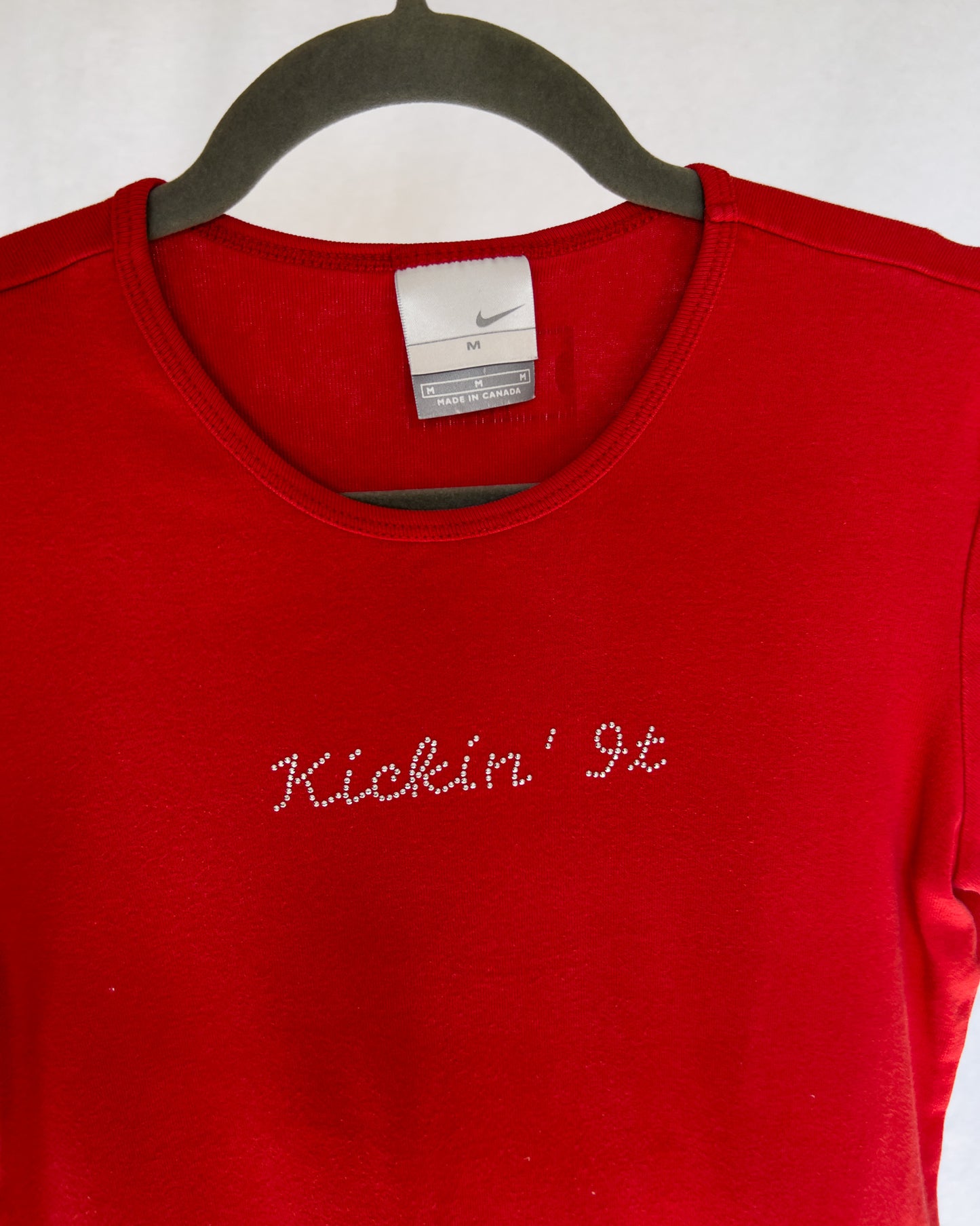 Vintage Nike, Red, Rhinestone T-Shirt