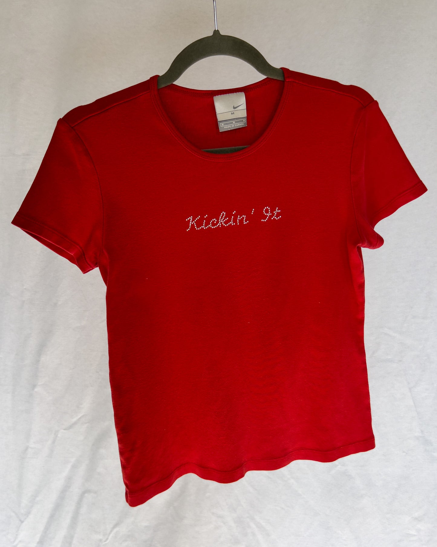 Vintage Nike, Red, Rhinestone T-Shirt